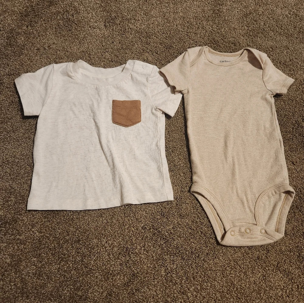 💓3/$15 Baby Boy's 6-9 Months Shirt and Onesie